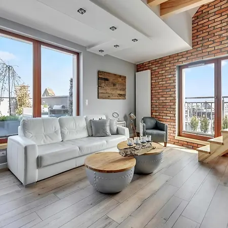 Waterlane Penthouse I Pool I Panoramic View * Gdaňsk