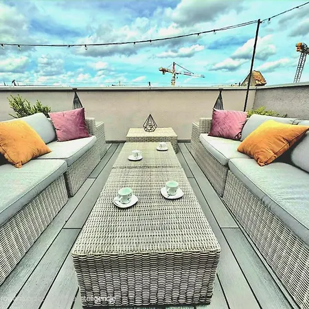 Waterlane Penthouse I Pool I Panoramic View * 格但斯克