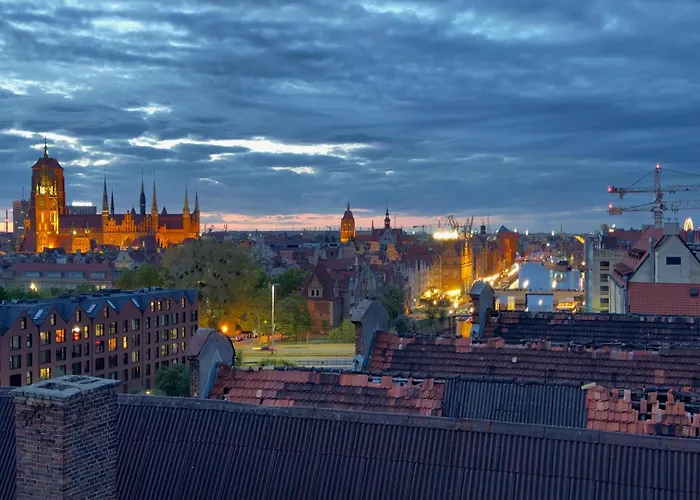 Apartament Waterlane Penthouse I Pool I Panoramic View Gdańsk