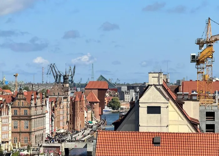 Apartament Waterlane Penthouse I Pool I Panoramic View Gdańsk