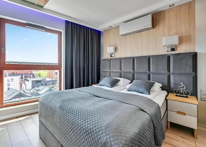 公寓 Waterlane Penthouse I Pool I Panoramic View 格但斯克