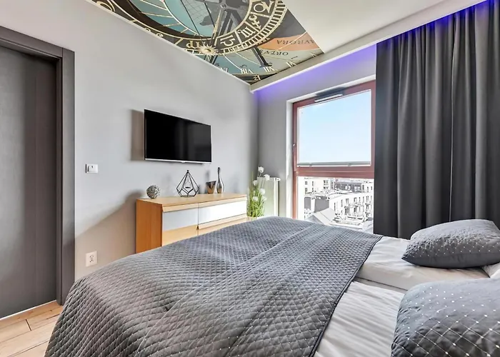 Waterlane Penthouse I Pool I Panoramic View 公寓 格但斯克