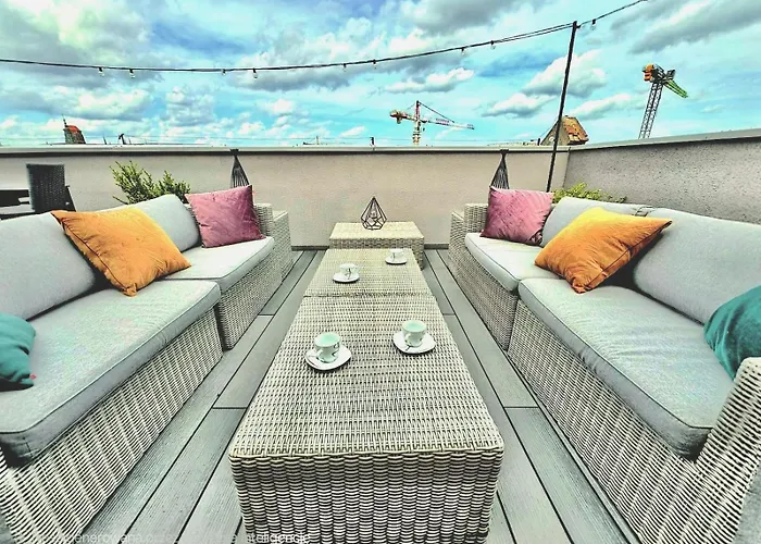 Waterlane Penthouse I Pool I Panoramic View * 格但斯克