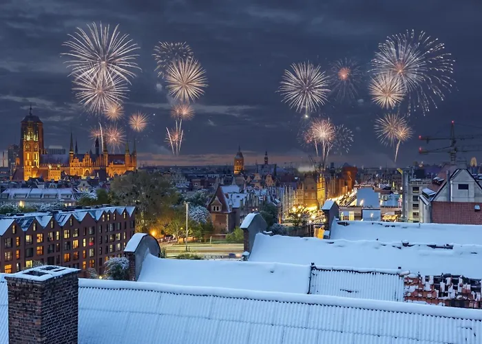 公寓 Waterlane Penthouse I Pool I Panoramic View 格但斯克