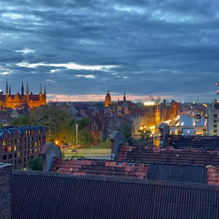 Apartment Waterlane Penthouse I Pool I Panoramic View Gdansk